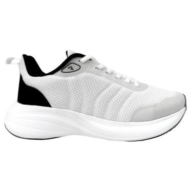 Imagem de Tênis Ramarim 2473101 At Flow Leve Corrida Treino Caminhada, Branco, 3