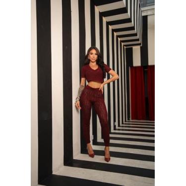 Imagem de Cropped tricot maria gueixa, Vinho, P