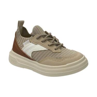 Imagem de Tênis Casual Infantil Klin Capri Kids Palha/Caramelo 356015 Tamanho:34
