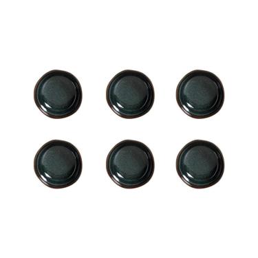 Imagem de Conjunto de Ramequins Orgânico Oceano 6 Peças 70ML em Stoneware Cerâmico para Sobremesas Azul Porto Brasil