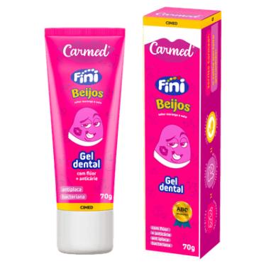 Imagem de Gel Dental Infantil Anticárie Carmed Fini Beijos 70g