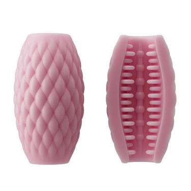 Imagem de Egg Ovo Masturbador em silicone Vazado Texturizado Athena Eros Cor:Ros