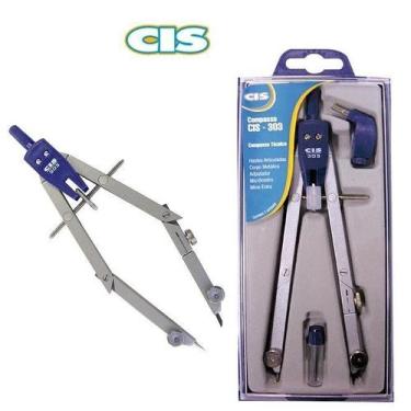 Imagem de Compasso Técnico 3 Articulações Suporte Lapiseiras Cis 303