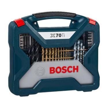 Imagem de Kit De Pontas E Brocas Em Titânio Bosch X-Line 70 Peças