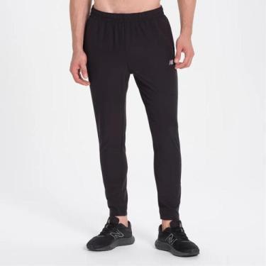 Imagem de Calça New Balance Jogging Masculina Conforto - Preta, GG