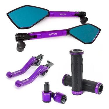 Imagem de Manete Manopla Peso Retrovisor Nx200 Falcon Bros Xr250 Xre - Stark Rac
