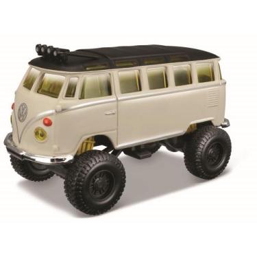 Imagem de Carro 4X4 Rebels Fresh Metal Vw Van Samba Creme Maisto 25205