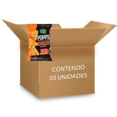 Imagem de Popps Chips De Pipoca Queijo Nacho Sem Glúten Roots To Go Contendo 3 U