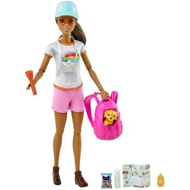 Imagem de Boneca Barbie dia de Caminhar com Cachorrinho Mattel - GJG66