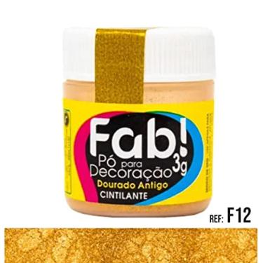 Imagem de Corante Tinta Pó Comestivel P/Bolo Dourado Antigo