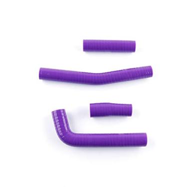 Imagem de LUXERAD 3 camadas 4,5 mm desempenho silicone tubo de refrigeração para YAMAHA YZ426F 2000 2001 2002 (Roxo)