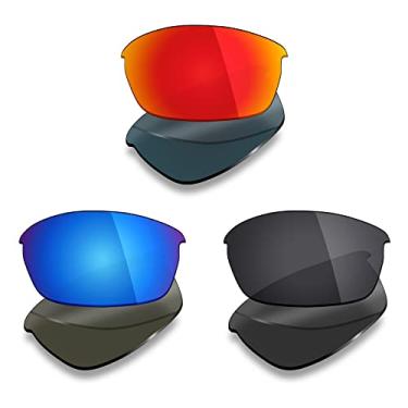 Imagem de 3 pares de lentes polarizadas de substituição Mryok para óculos de sol Oakley Flak Jacket – Opções
