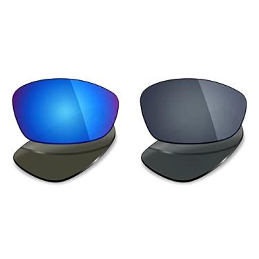 Imagem de 2 pares de lentes polarizadas de substituição para óculos de sol Oakley Straight Jacket 2007 da Mryok - Opções