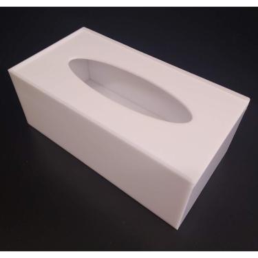 Imagem de Caixa Porta Lenços De Papel Ou Interfolha Acrilico Branco