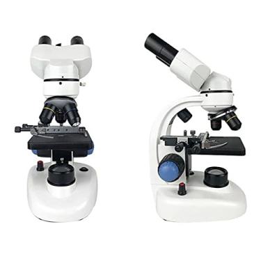 Imagem de ZTBH Kit de acessórios para microscópio 40X-2000X Slides para microscópio biológico monóculo (cor: binóculo)