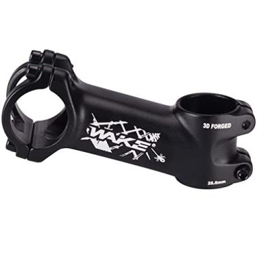 Imagem de MTB haste 31,8 17 graus 70 90 110 mm haste de bicicleta Wake Mountain Bike haste de guidão curto para a maioria das bicicletas, bicicleta de estrada, MTB, BMX, equipamentos fixos, ciclismo (liga de alumínio, leve, preto), 31.8*90