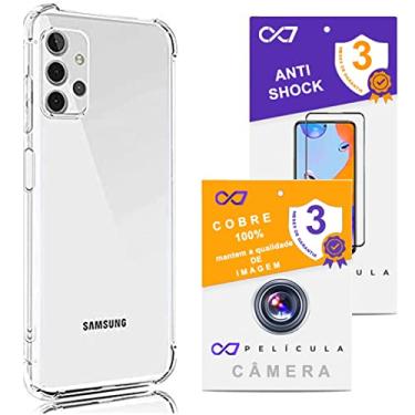 Imagem de Kit Armor Capa Anti impacto Para Samsung Galaxy A53 5G (Tela 6.5) + Película De Vidro 3D + Película de Câmera (C7COMPANY)