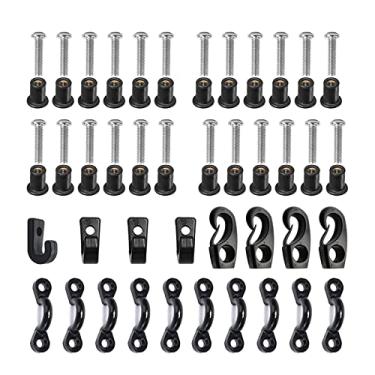 Imagem de Kit de Olhos de Caiaque Loops de Convés Almofada de Fixação Durável com Parafusos para Peças de Canoa