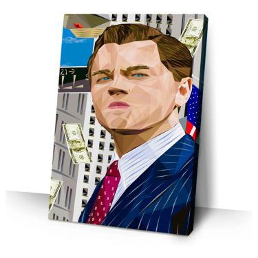 Imagem de Quadro Canvas  Decorativo 80x60 Centimetros Lobo de Wall street 09