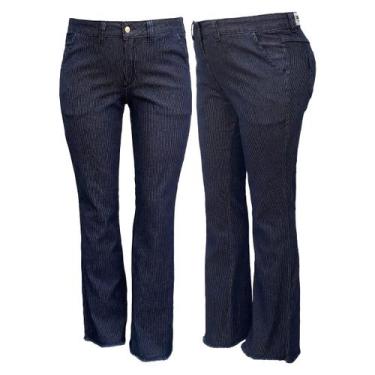 Imagem de Calça Jeans Feminina Boot Cut Plus Size - Razure