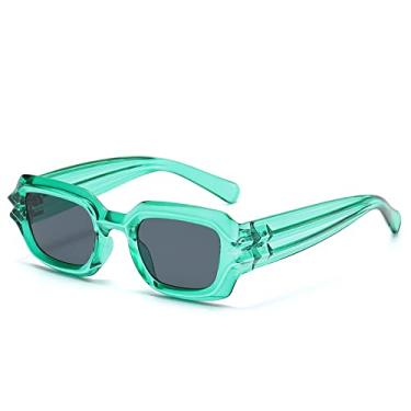 Imagem de Óculos de Sol Quadrado Personalidade Óculos de Sol Moda Pernas Onduladas Forma Côncavo Óculos de Sol Hip Hop Moderno, 5, Tamanho Único