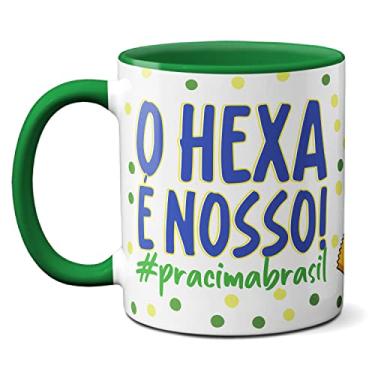 Imagem de Caneca O Hexa É Nosso! Pra Cima Brasil! Família Simpsons (Verde)