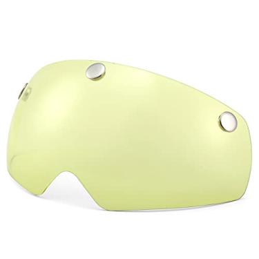 Imagem de Homesen Capacete de mountain bike Capacete de motociclismo com luz de fundo viseira magnética destacável com proteção UV para homens e mulheres
