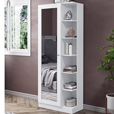 Imagem de Sapateira 1 Porta com Espelho Íris Henn Branco Hp