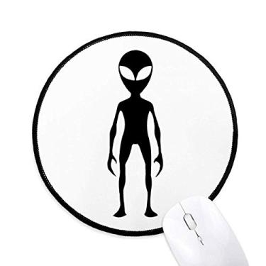 Imagem de Universo e Alienígena Mouse Pad Desktop Office Tapete redondo para computador