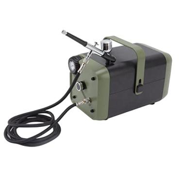 Imagem de Sistema de aerografia de compressor de ar, kit de compressor de aerógrafo 100-240 V, ajuste amplo compatibilidade para arte comercial (plugue dos EUA)