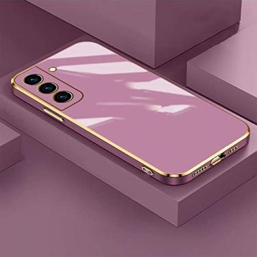 Imagem de Capa de telefone quadrada com revestimento de luxo para Samsung S22 Ultra S21 Plus s21 FE Capa para Galaxy S 21 S22 S20 FE Capa de silicone macio, 05, para S21 FE
