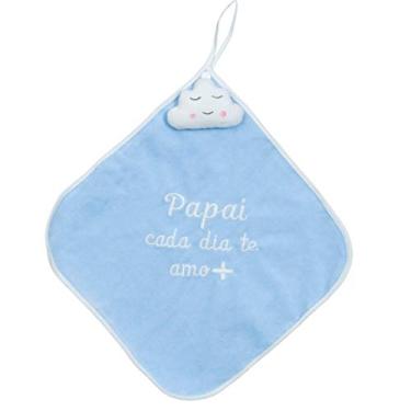 Imagem de Zip Blanket Cetim Nuvem Papai Azul Bebê