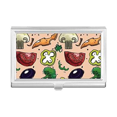 Imagem de Porta-cartões Pizza Tomate Foods Peppers Cebola, porta-cartões