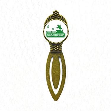 Imagem de Marcador de página retrô com marcador de livro Saint.Petersburg America