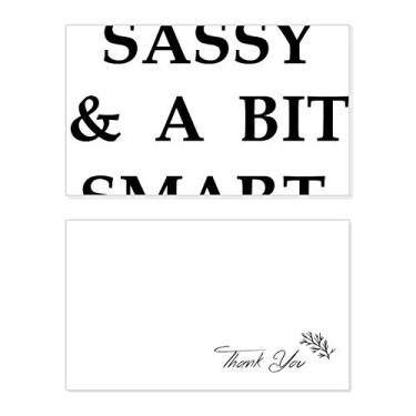 Imagem de Design elegante Sassy Bit Smart Assy Cartão de agradecimento de aniversário Cartão de agradecimento de casamento