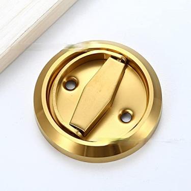 Imagem de Puxadores de fechadura de porta escondidos Puxadores de gaveta de aço inoxidável Puxadores de móveis Puxadores de armários e gavetas Puxadores de guarda-roupa, dourados