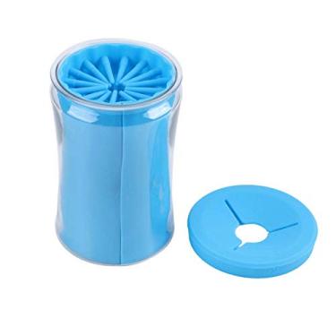 Imagem de KUIDAMOS Silicone, material ABS, limpador de patas de animais de estimação, ferramenta de limpeza adequada para gatos e cães, (azul)