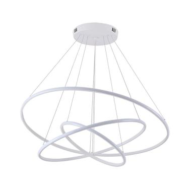 Imagem de Lustre Pendente Nordecor Inverse Redondo 2141-1 Com 3 Metros Branco Led Bivolt