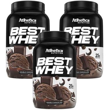 Imagem de Kit 3X Best Whey - 900g Double Chocolate - Atlhetica Nutrition-Unissex