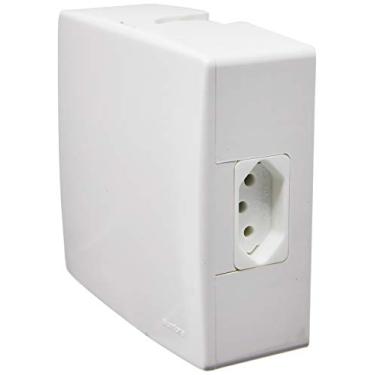 Imagem de Caixa de Sobrepor com Disjuntor Unipolar, Alumbra, 8611, Branco