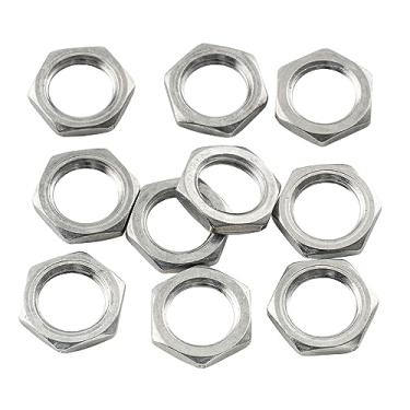 Imagem de Musiclily Basic M8x0,75 Porcas de Aço para Potenciômetros Métricos de Guitarra Baixo (10 Peças)