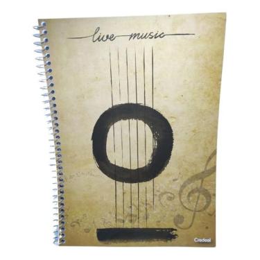 Imagem de Caderno De Musica 50 Paginas Universitário Com Pauta - Credeal