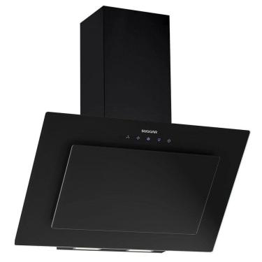 Imagem de Coifa Vidro Inclinado 90cm 127v Ônix Suggar Preto Preto