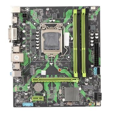 Imagem de Placa-mãe de Desktop, ATX 4 DDR3 6 Gbps Transmissão LGA1155 Placa-mãe PCIe X16 Multi Phase Power VGA DVI HD Output para Mineração