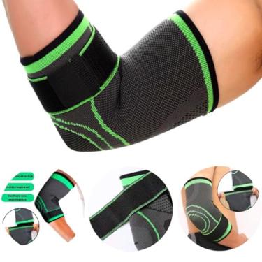 Imagem de Cotoveleira de Compressão Alivio de Dor Fitness Ortopédica para Tendinite Artrite Dores no Cotovelo Esportes