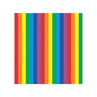 Imagem de Placa em Eva Listrada 1.8mm Arco Íris 40x48cm com 10 Unidades, BRW