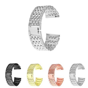 Imagem de Pulseira Luxury para Samsung Gear S3 Frontier - Gear S3 Classic - Galaxy Watch bt 46mm - Marca Ltimports (Prata)