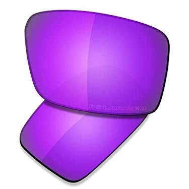 Imagem de SAUCER Lentes de substituição premium para óculos de sol Oakley Twitch High Defense - Violeta Roxa Polarizada
