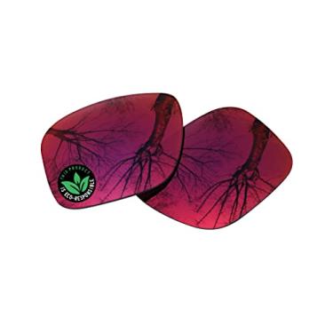 Imagem de Raydi Lentes de substituição de policarbonato para óculos de sol retangulares Oakley Fuel Cell OO9096 – Espelho solar da meia-noite – Polarizadas