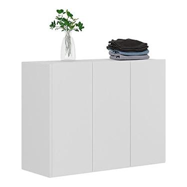 Imagem de Armário Lavanderia Suspenso com 3 Portas Multimóveis Mp5032 Branco